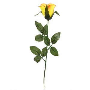 SZTUCZNE KWIATY - RÓŻA 64 CM - ŻÓŁTO-POMARAŃCZOWA 4993