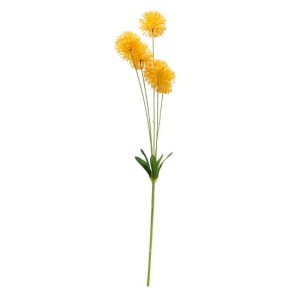 SZTUCZNE KWIATY - CZOSNEK ALLIUM 5 KWIATÓW 73 CM - ŻÓŁTY 5617