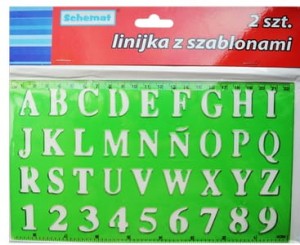 LINIJKA Z SZABLONAMI 3465.