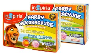 INSPIRIA FARBY DEKORACYJNE MIX 20ML -    6 KOL. 8526