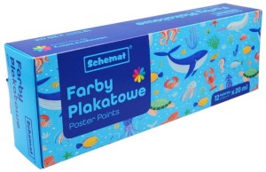 SCHEMAT FARBY PLAKATOWE 20ML - 12 KOLORÓW 8953