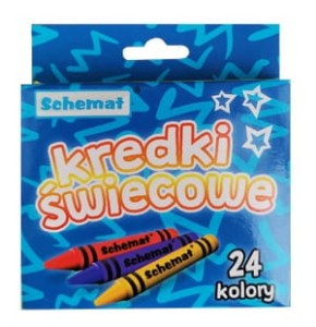 KREDKI ŚWIECOWE 24 KOL.0458