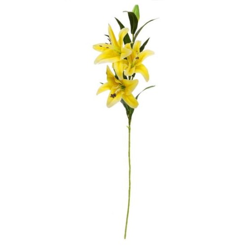 5280 Sztuczne kwiaty – bukiet 3+1 lilie 105 cm – żółty.jpg