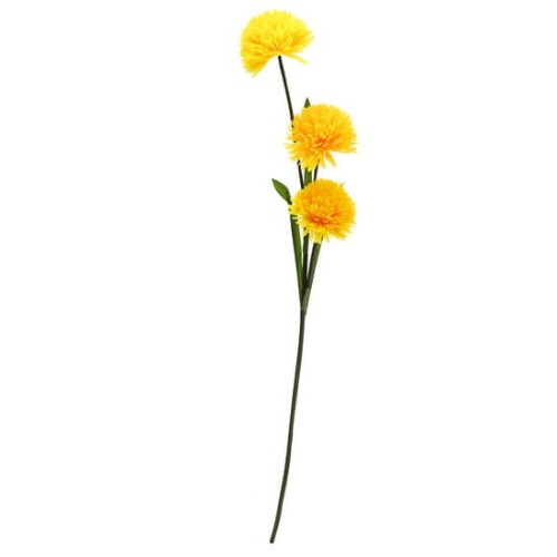 5389 Sztuczne kwiaty – bukiet 3 chryzantemy 115 cm – żółty.jpg