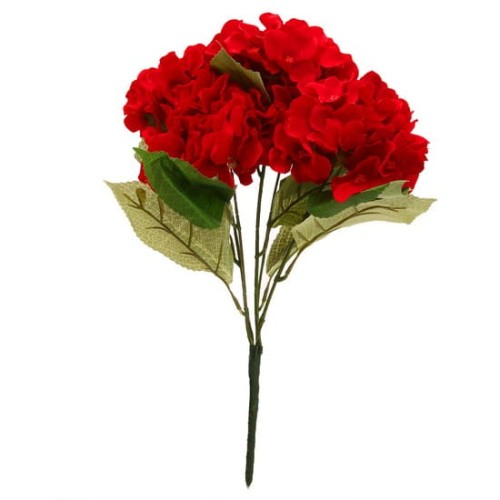 5563 Sztuczne kwiaty – bukiet 5 hortensji 43 cm – czerwony.jpg