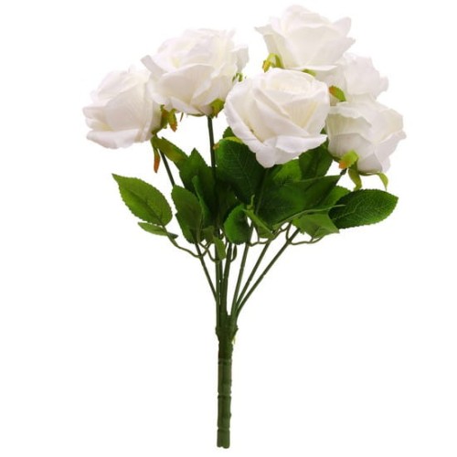 5259 Sztuczne kwiaty – bukiet 7 róż 42 cm – biały.jpg
