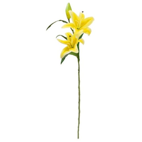 5365 Sztuczne kwiaty – bukiet 2+1 lilie 88 cm – żółty.jpg