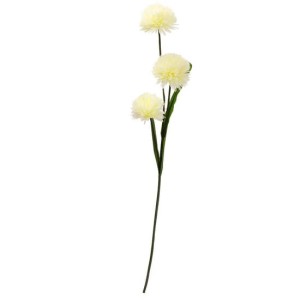 SZTUCZNE KWIATY - BUKIET 3 CHRYZANTEMY 115 CM - BIAŁY 5402