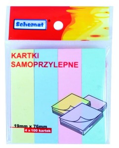 KARTKI SAMOPRZYLEPNE 19MMx76MM/4 0779.