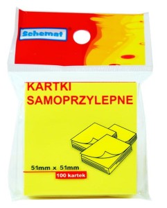 KARTKI SAMOPRZYLEPNE 51 x 51 3374