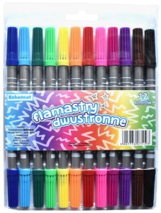 FLAMASTRY DWUSTRONNE 12 KOL. 5193