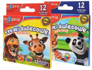 INSPIRIA - KREDKI ŚWIECOWE 12 KOL. 3835