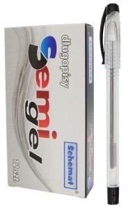 DŁUGOPIS SEMI GEL 108 CZARNY 2872