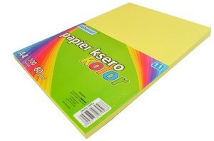 SCHEMAT PAPIER KSERO A4 100K KOLOR 11 9566 JASNY ŻÓŁTY