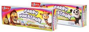 INSPIRIA FARBY PLAKATOWE 20ML - 12 KOLORÓW 2043