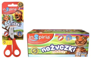 INSPIRIA - NOŻYCZKI SZKOLNE Z PODZIAŁKĄ (BLISTER) 7772