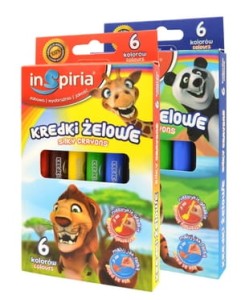 INSPIRIA - KREDKI ŻELOWE   6 KOL. 8427