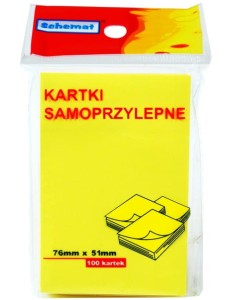 KARTKI SAMOPRZYLEPNE 76 x 51 3381