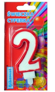 ŚWIECZKA CYFERKA 2 9245