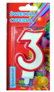 ŚWIECZKA CYFERKA 3 9252
