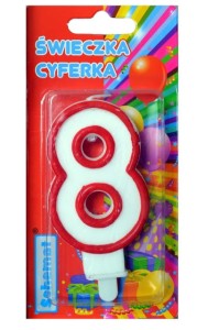 ŚWIECZKA CYFERKA 8 9306