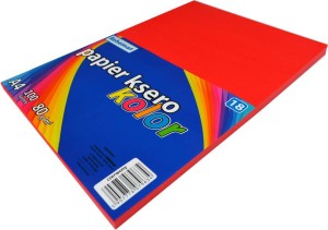 SCHEMAT PAPIER KSERO A4 100K KOLOR 18 9634 CZERWONY NASYCONY