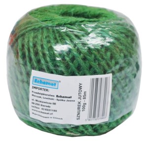 SZNUREK JUTOWY ZIELONY 90g 100m 8903