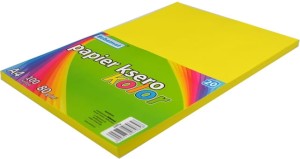 SCHEMAT PAPIER KSERO A4 100K KOLOR 20 9658  ŻÓŁTY NASYCONY