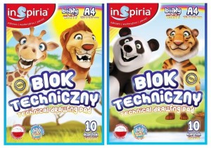INSPIRIA BLOK TECHNICZNY A4 10K 170G 7765