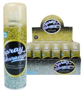 SPRAY DEKORACYJNY 1585/9646 BROKAT ZŁOTY