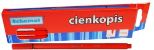 CIENKOPIS 0.4MM 8224 CZERWONY