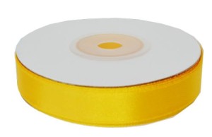 WSTĄŻKA SATYNOWA 12MMx25Y KOLOR  16 (ŻÓŁTA) 2128