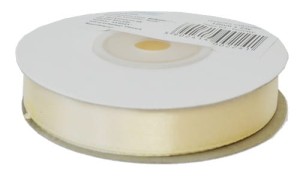 WSTĄŻKA SATYNOWA 12MMx25Y KOLOR  64 (BEŻOWA) 2241