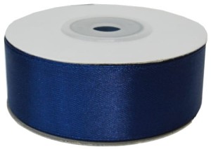 WSTĄŻKA SATYNOWA 25MMx25Y KOLOR  38 (GRANATOWA) 2500