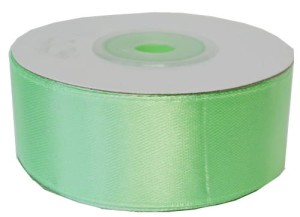 WSTĄŻKA SATYNOWA 25MMx25Y KOLOR 128 (MIĘTOWA) 2654