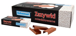 ZSZYWKI 24/6 MIEDZIOWANE 1000 SZT. 0469